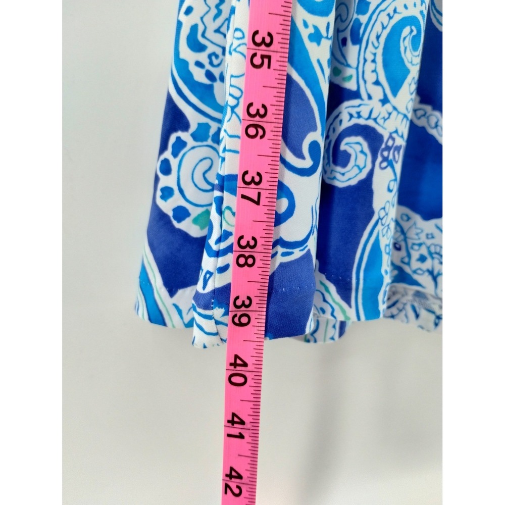 Lauren Ralph Lauren Blue White Paisley Sleeveless Midi Dress Pullover Medium‎ - Picture 5 of 6